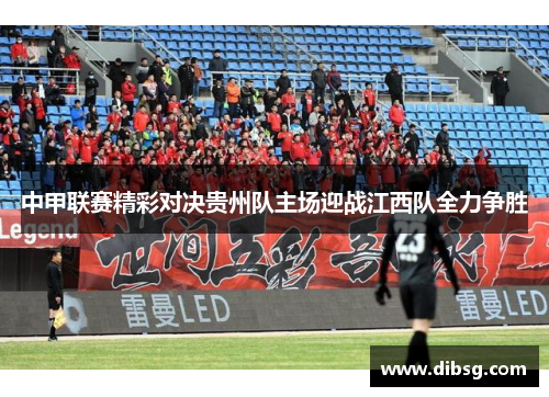 中甲联赛精彩对决贵州队主场迎战江西队全力争胜
